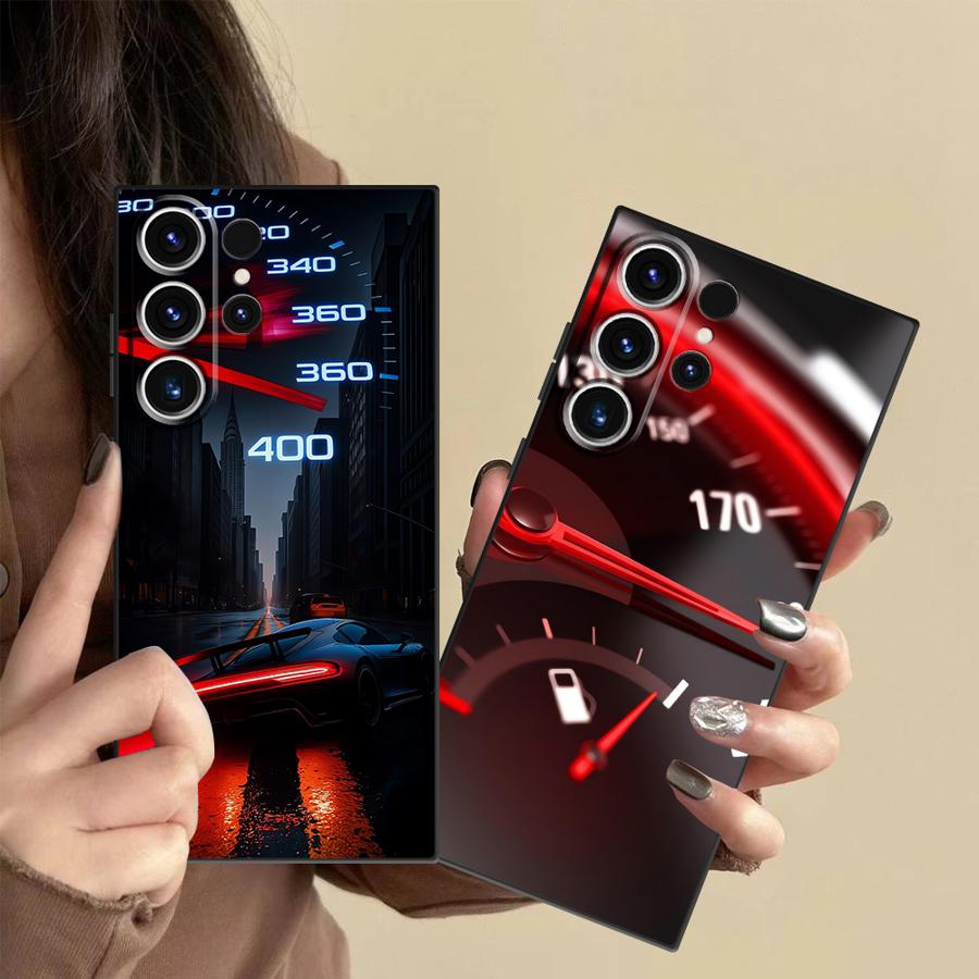 Phone Cases Galaxy S25 - Red Car Gauge Case for Samsung