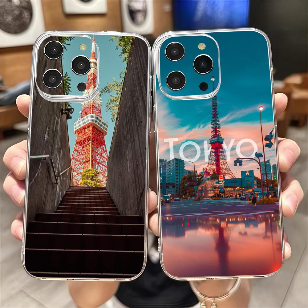 Phone Cases That Fit Iphone 16E - T-Tokyo Tower Cityscape-E Phone Case For