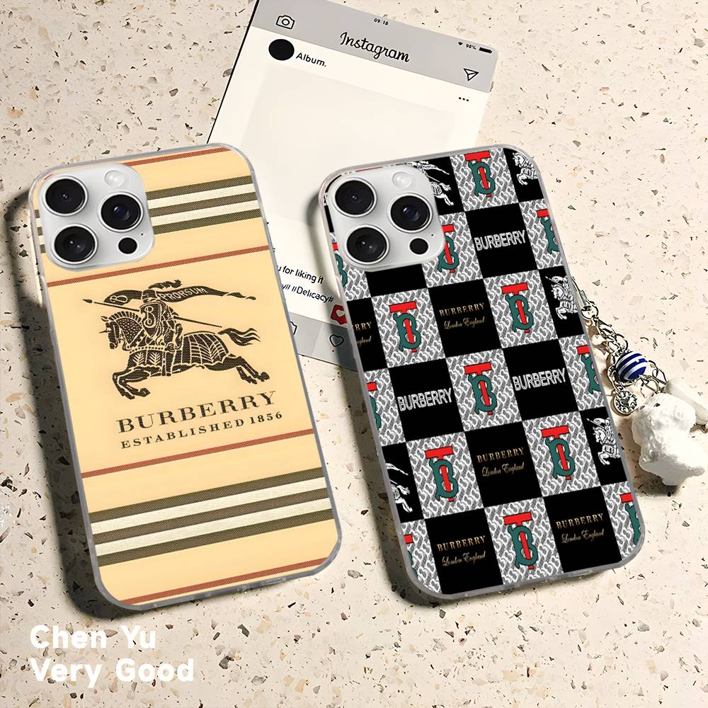 Phone Cases Dior - Fun Luxury B-Burberry Water Ripple Phone