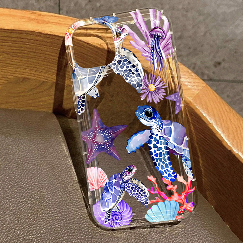 Phone Cases Vogue - Vogue Watercolor Turtle Ocean Phone Case
