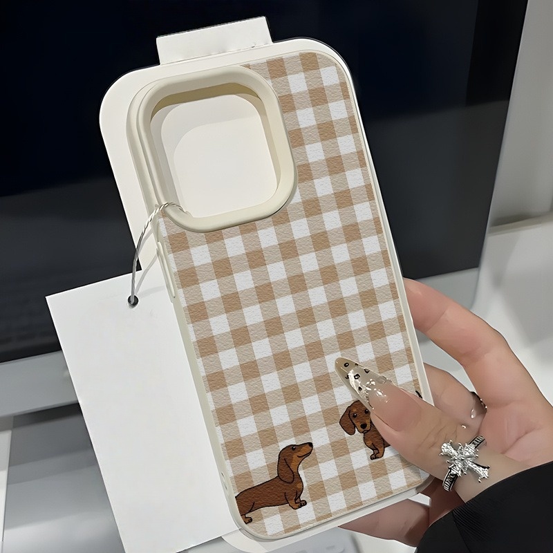 A Plaid Dachshund Print Lychee - Phone Cases You Can Design review and price