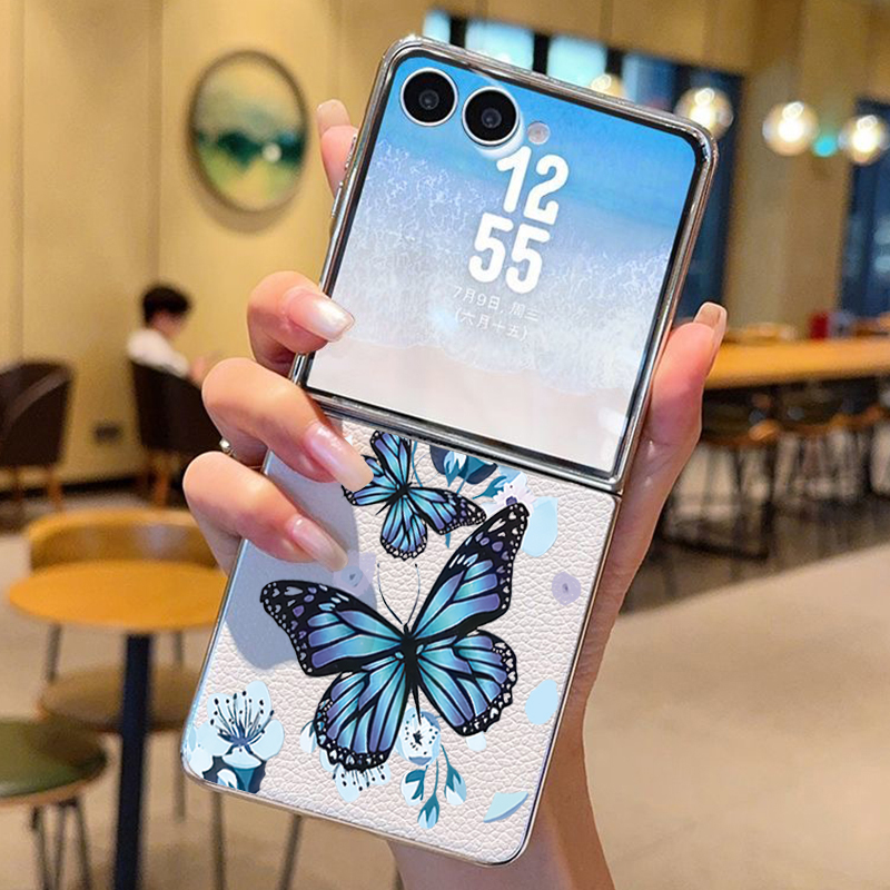 Purple Butterfly PU Leather Ph - Phone Cases Z Fold 7 review and price