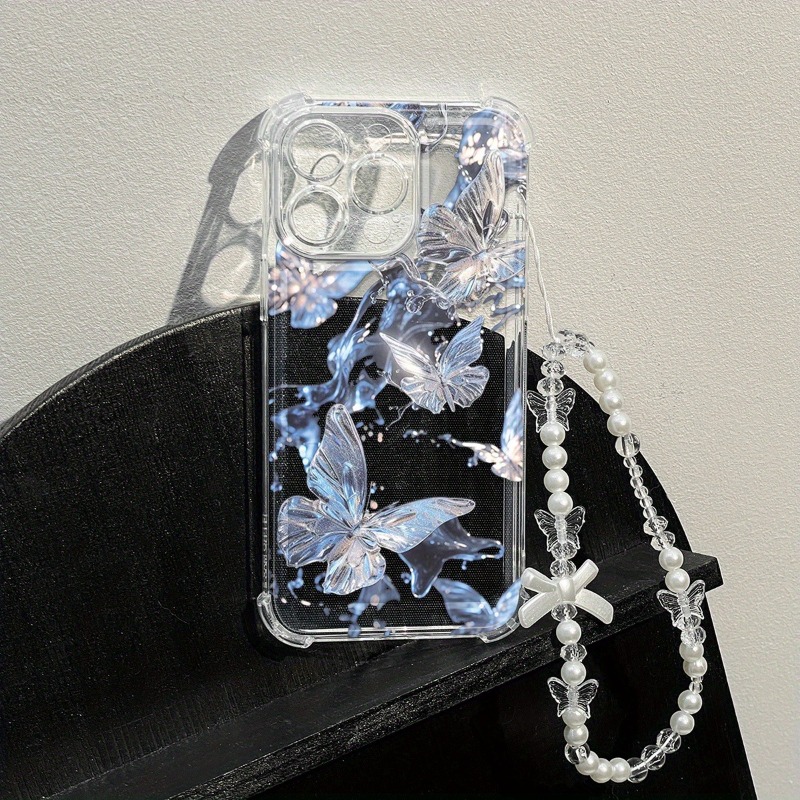 Blue Butterfly Transparent Pho - Phone Cases Best review and price