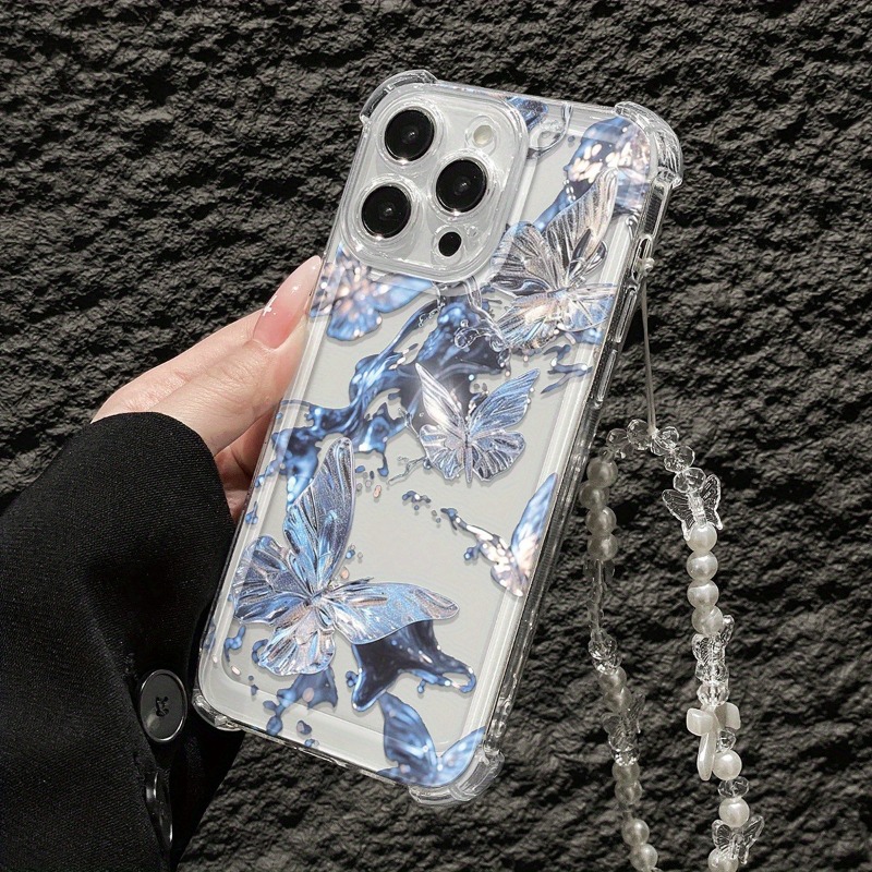 Blue Butterfly Transparent Pho - Phone Cases Best review and price