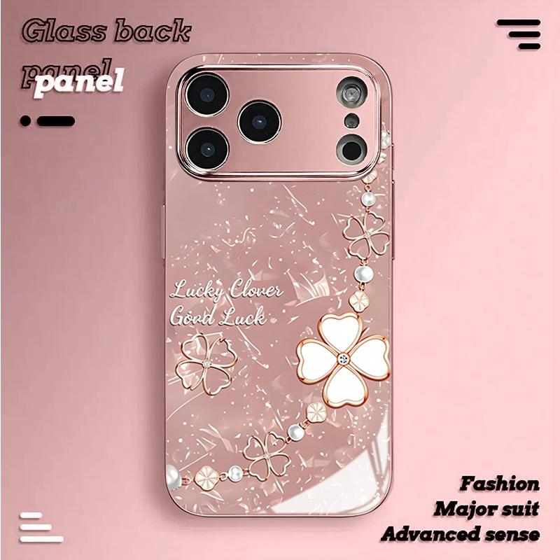 Vogue Pink Gold Clover Tempere - Phone Cases Vogue review and price