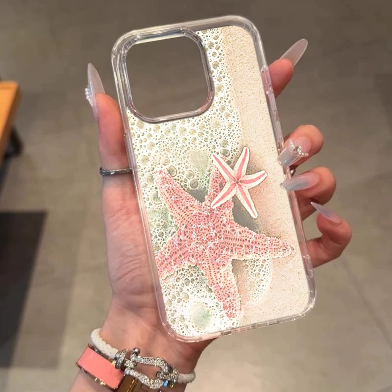 Sea Floral Illustration Seashe - Phone Cases Burga review and price