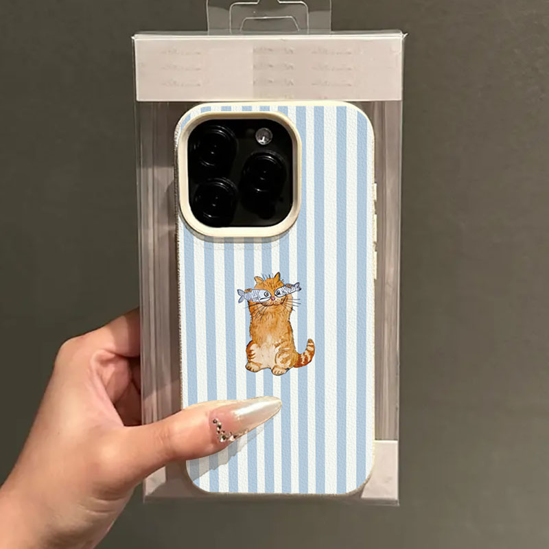Cute Striped Kitten Fish Desig - Phone Cases Xr Cute review and price