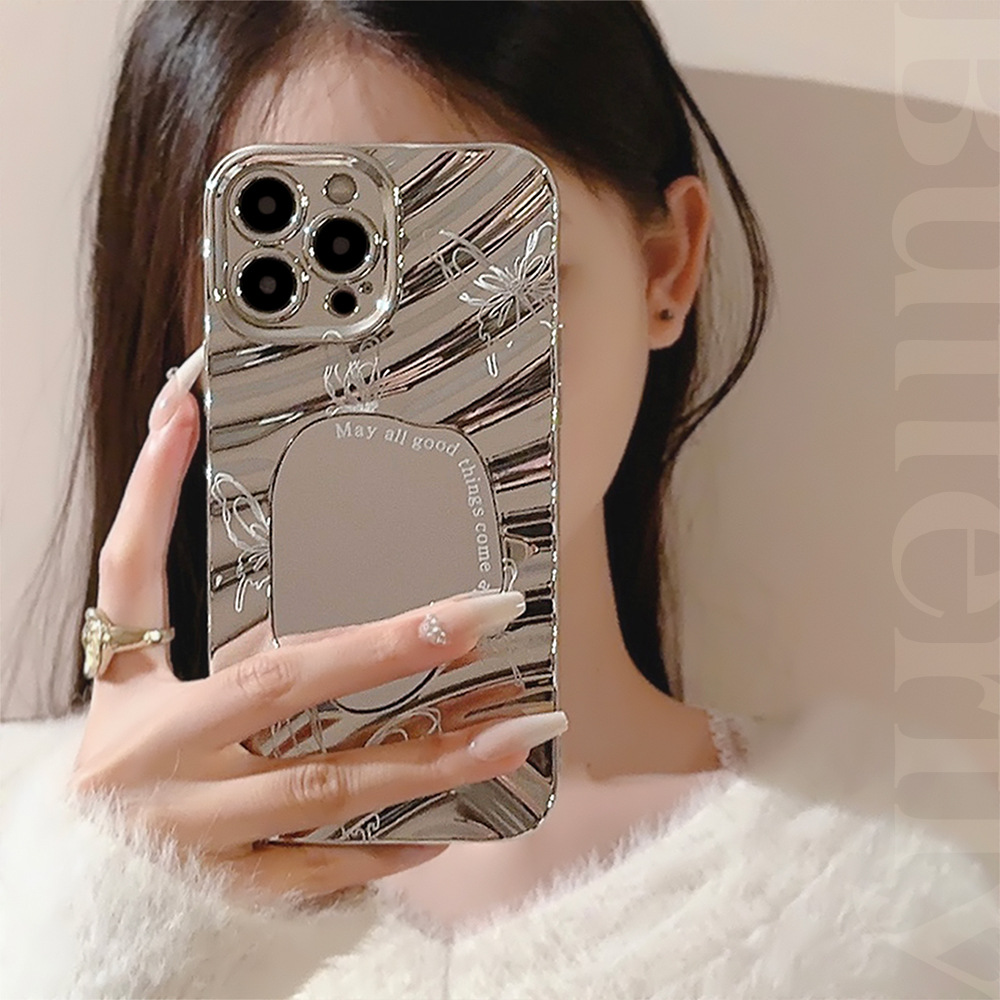 Luxury Silver Wavy Plating Mak - Phone Cases Best review and price