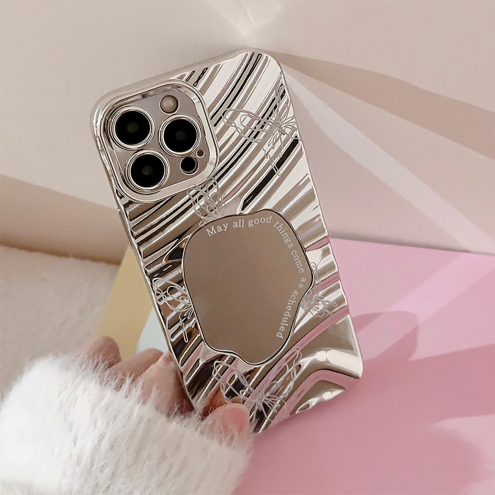 Luxury Silver Wavy Plating Mak - Phone Cases Best review and price