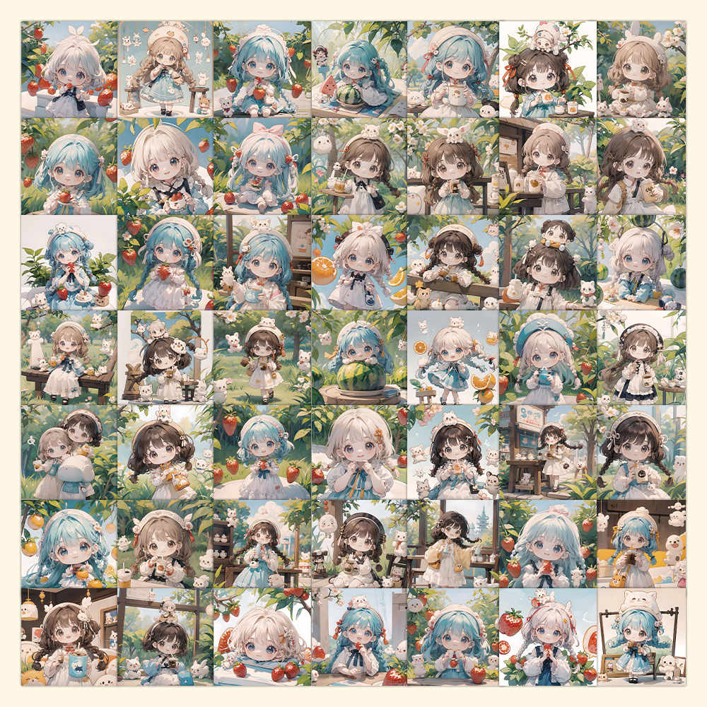 60 Pieces of Fruit Girl Cartoo - Phone Cases You Can Design review and price