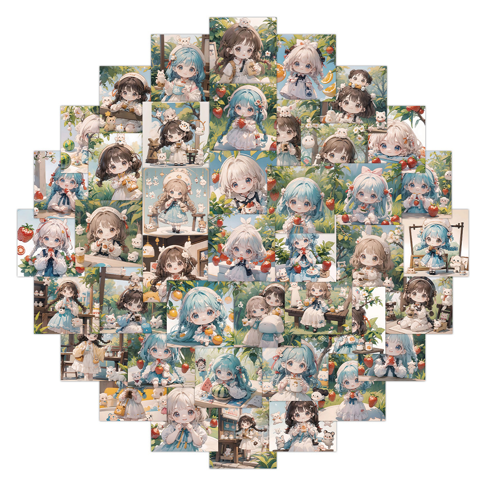 60 Pieces of Fruit Girl Cartoo - Phone Cases You Can Design review and price