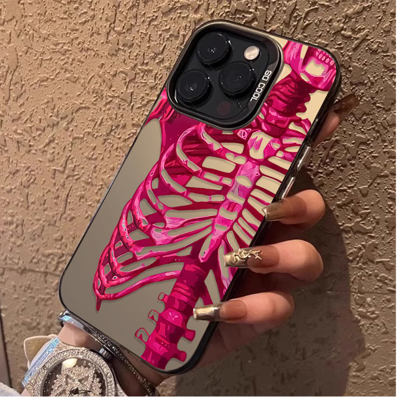 Luxury Pink Green Skull Phone  - Phone Cases Best review and price