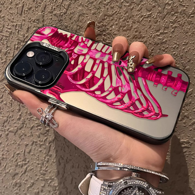 Luxury Pink Green Skull Phone  - Phone Cases Best review and price