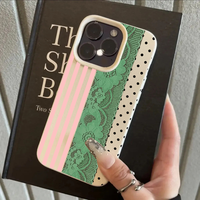 Vogue Lace Polka Dot Patchwork - Phone Cases Vogue review and price