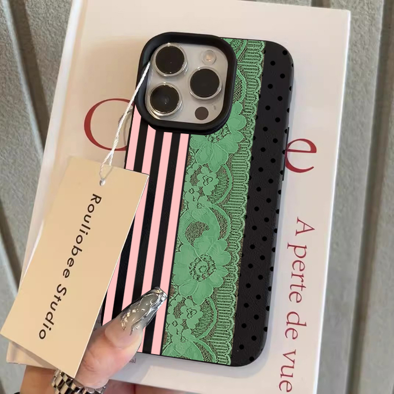Vogue Lace Polka Dot Patchwork - Phone Cases Vogue review and price