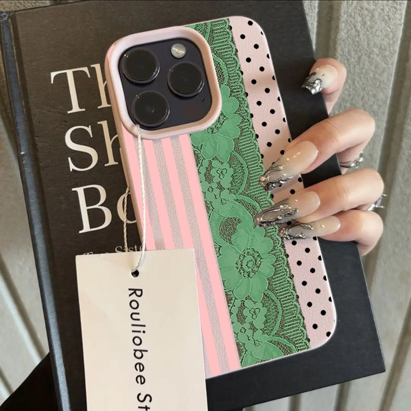 Vogue Lace Polka Dot Patchwork - Phone Cases Vogue review and price