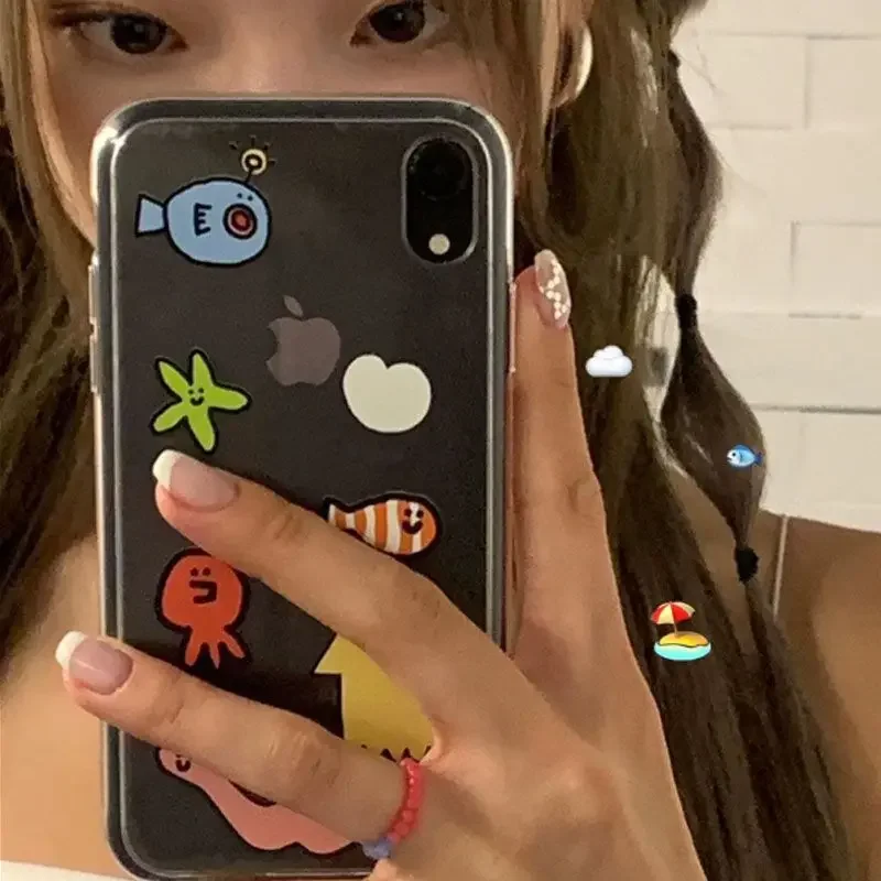 Ins Kawaii Ocean Creatures Cut - Phone Cases Xr Cute review and price