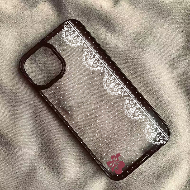 Cute Cherry Bow White Lace Pol - Phone Cases Xr Cute review and price