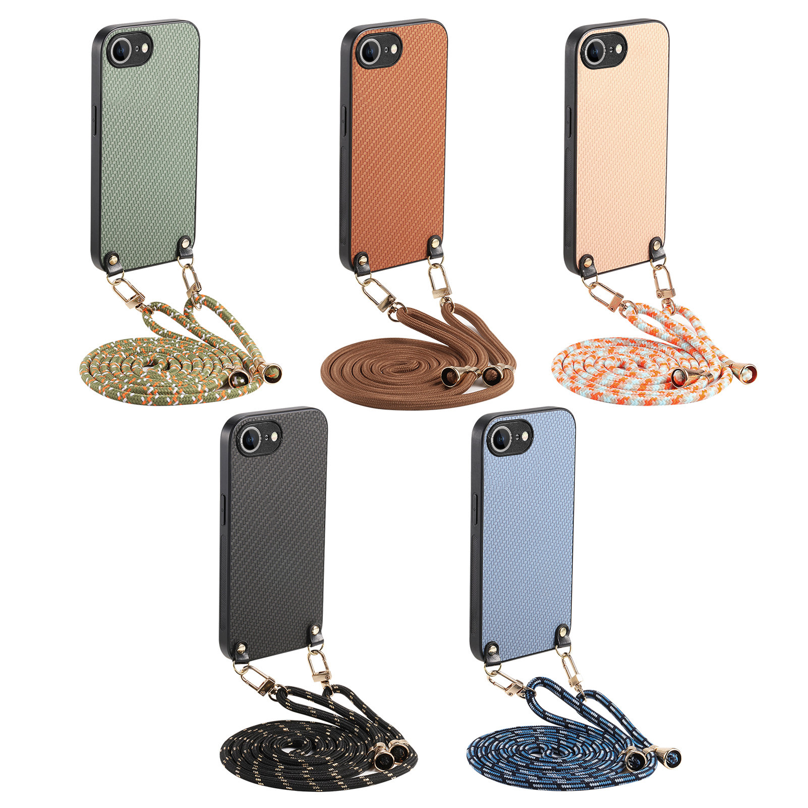 Crossbody Long Lanyard Carbon  - Phone Cases That Fit Iphone 16E review and price