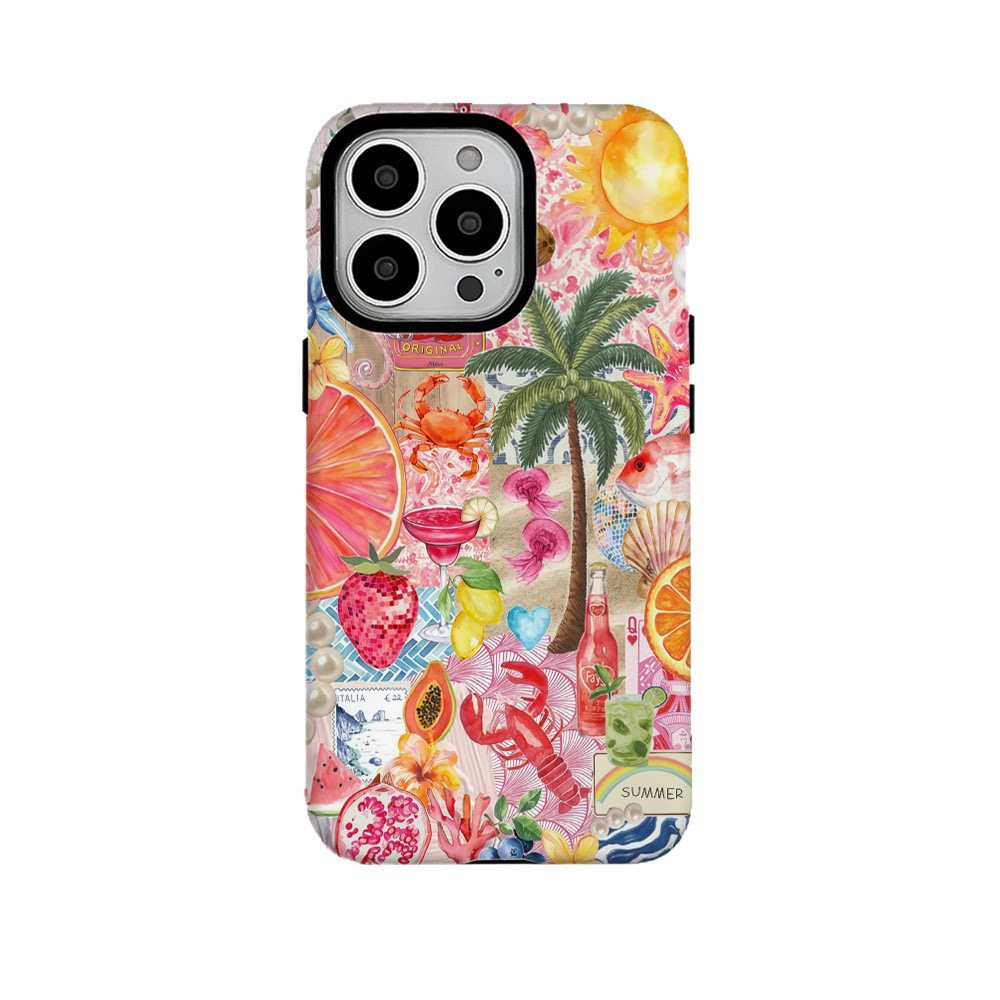 Ins Korean Pink Tropical Fruit - Phone Cases Burga review and price