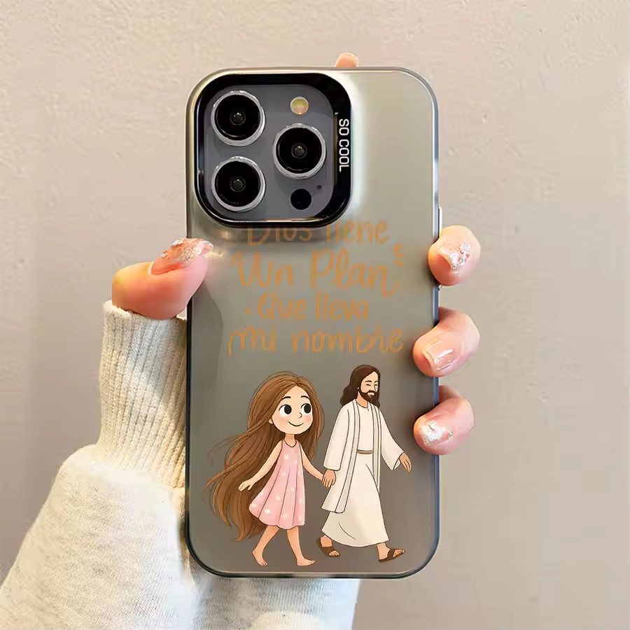 Cute Girl Walking With God Mat - Phone Cases Xr Cute review and price