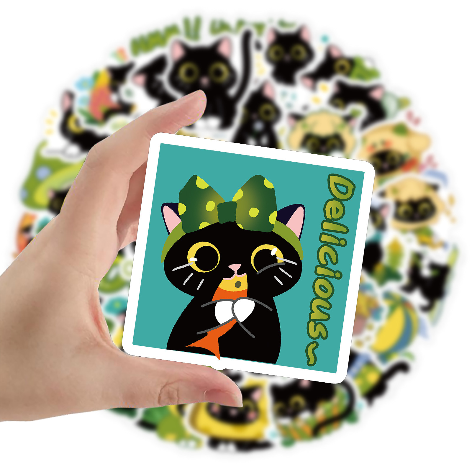 60 Cute Cartoon Black Cat Wate - Phone Cases You Can Design review and price