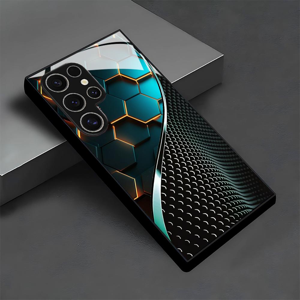 Creative Honeycomb Wood Patter - Phone Cases Galaxy S25 review and price