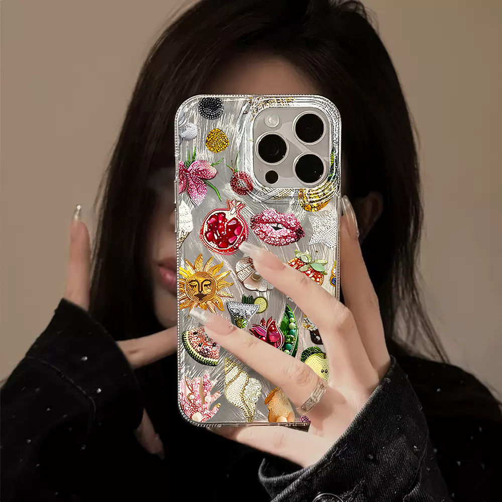 Luxury Retro Collage Silicone  - Phone Cases Best review and price