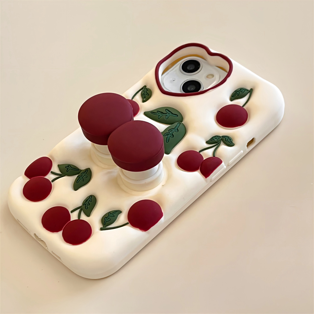 Funny Cartoon 3D Cherry Kickst - Phone Cases Dior review and price