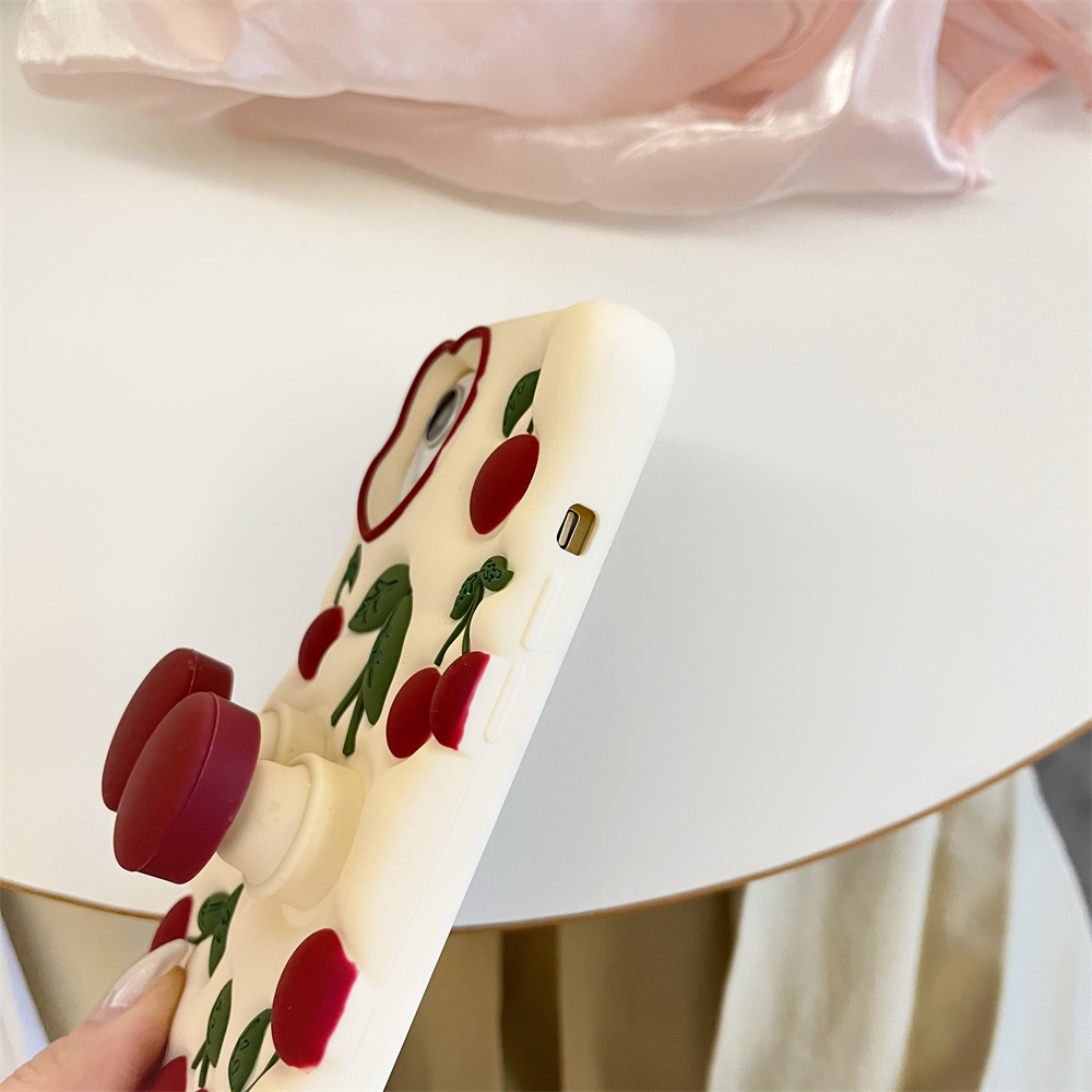 Funny Cartoon 3D Cherry Kickst - Phone Cases Dior review and price
