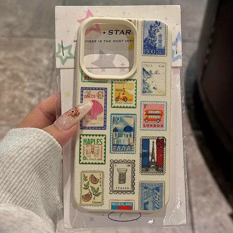 Vibrant Retro Stamp Lichee Des - Phone Cases Art review and price