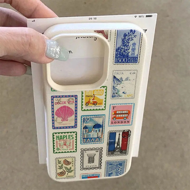 Vibrant Retro Stamp Lichee Des - Phone Cases Art review and price