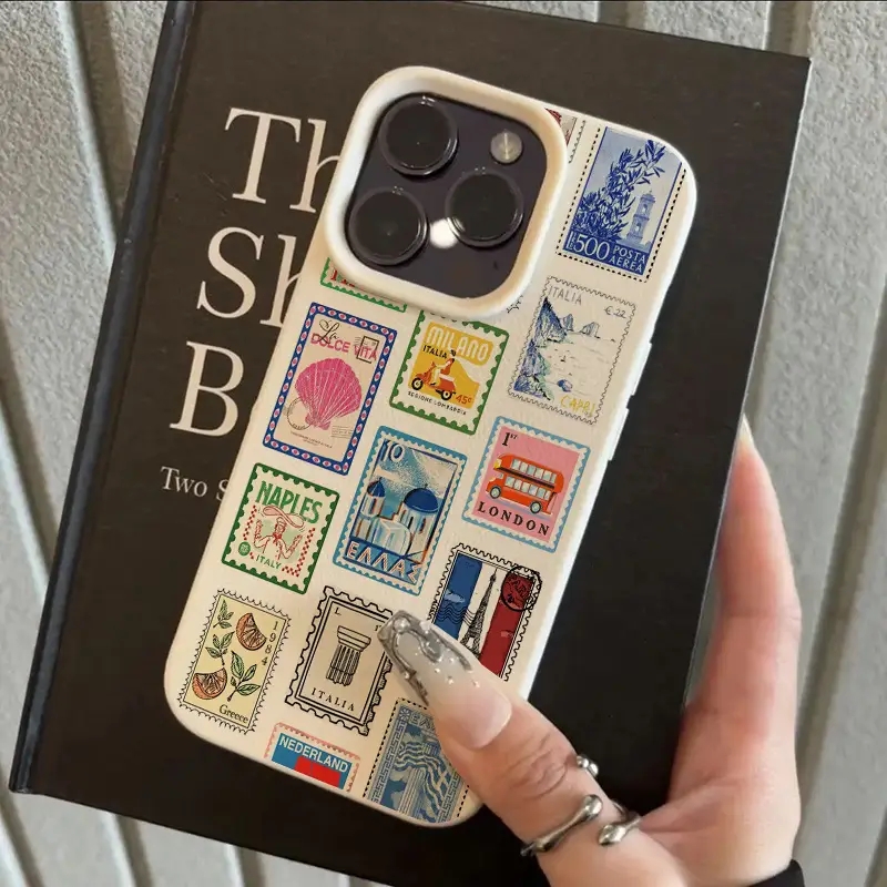 Vibrant Retro Stamp Lichee Des - Phone Cases Art review and price
