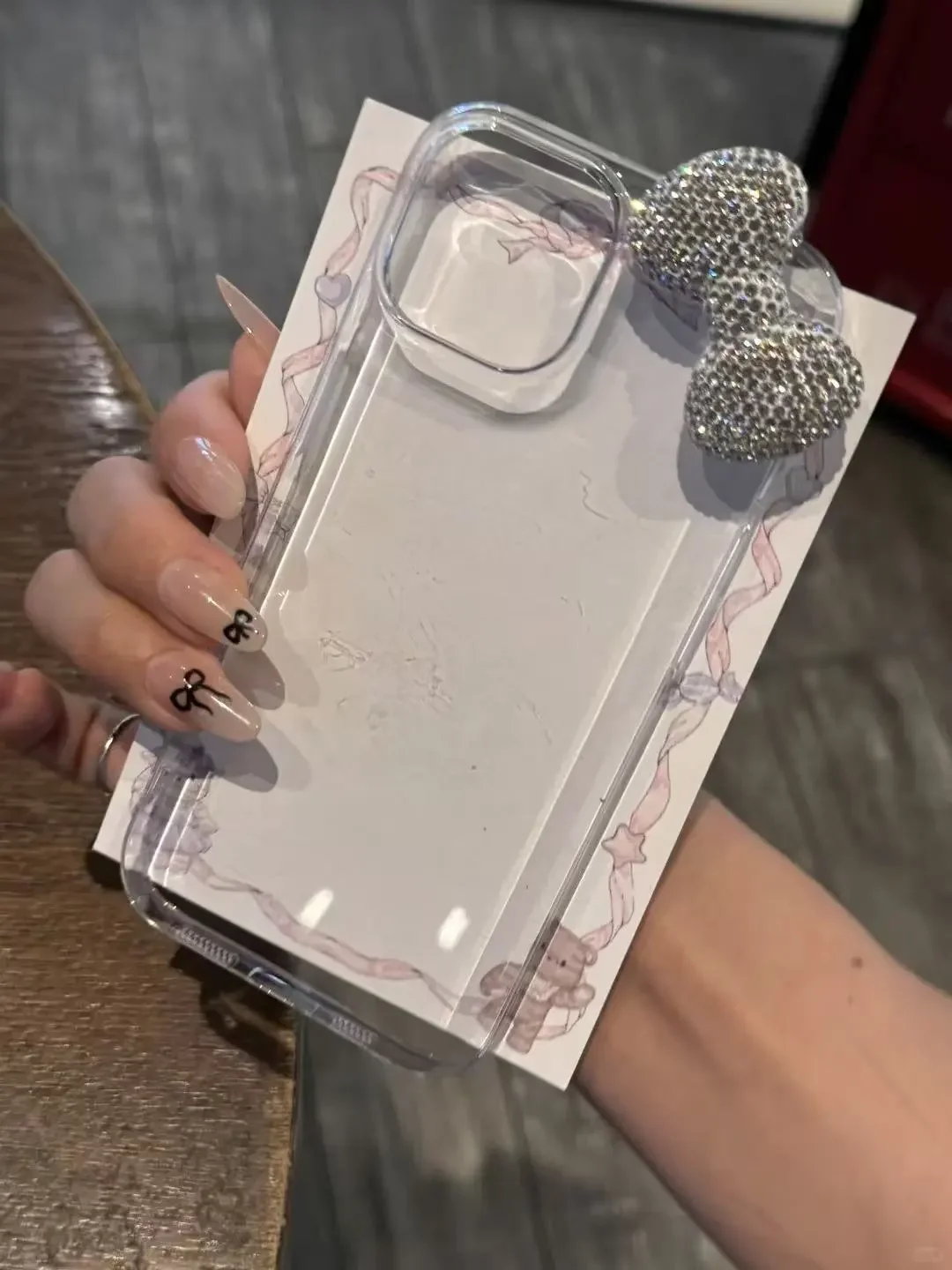 Colored 3D Bow Glitter Transpa - Phone Cases Best review and price