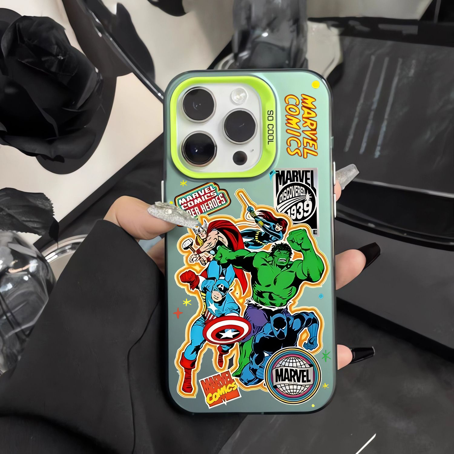 Retro Thanos Avengers Phone Ca - Phone Cases Rimowa review and price