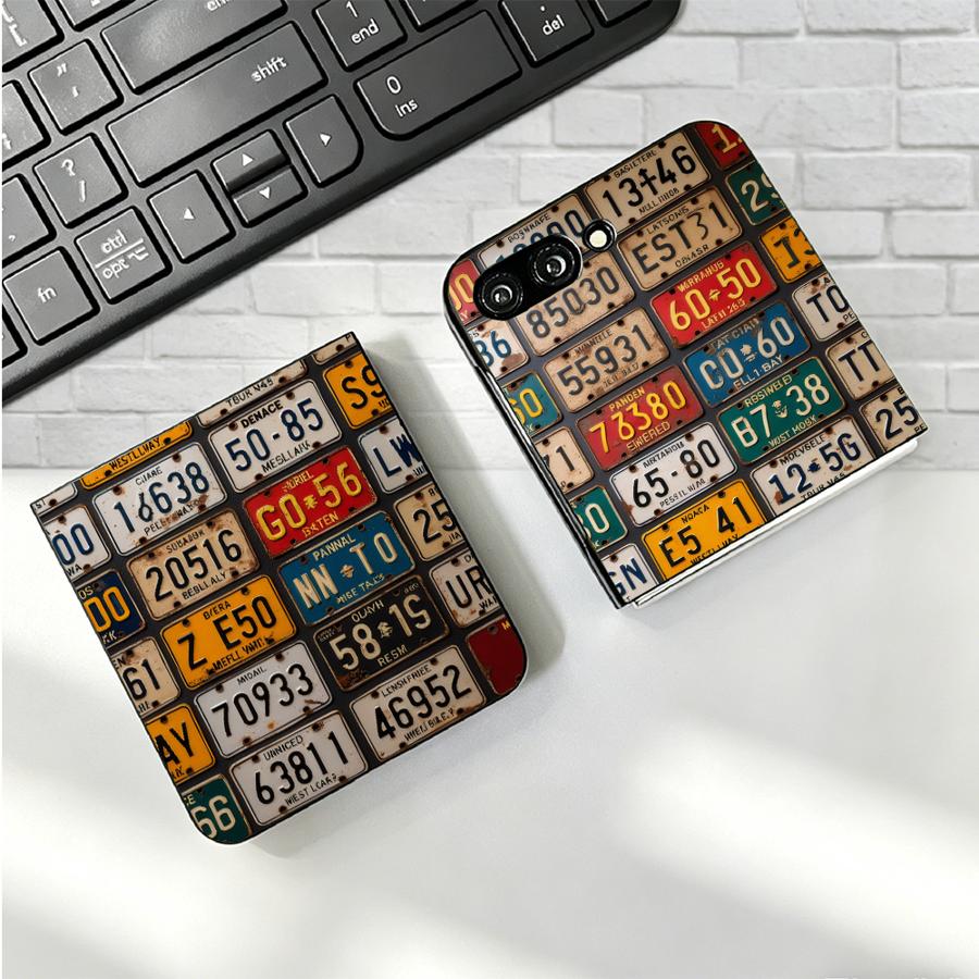 Retro License Plate Phone Cove - Phone Cases Z Fold 7 review and price
