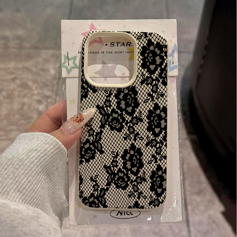 Vogue Black Lace Rose Phone Ca - Phone Cases Vogue review and price