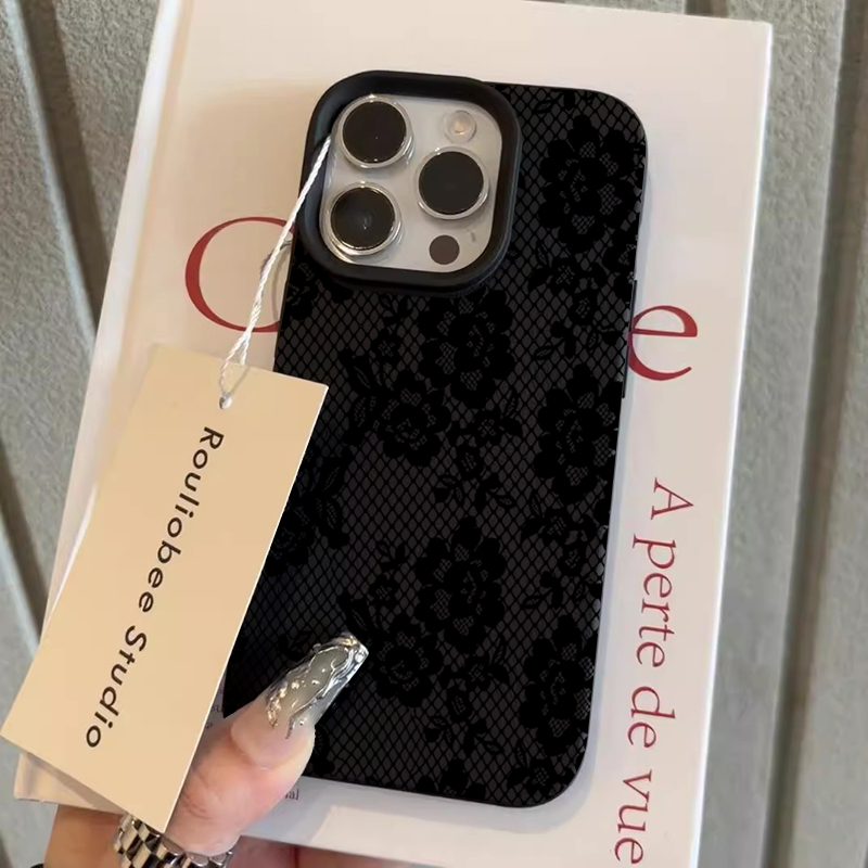 Vogue Black Lace Rose Phone Ca - Phone Cases Vogue review and price