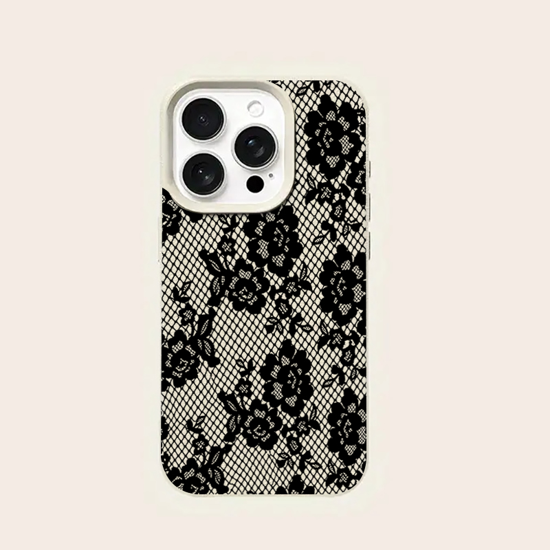 Vogue Black Lace Rose Phone Ca - Phone Cases Vogue review and price