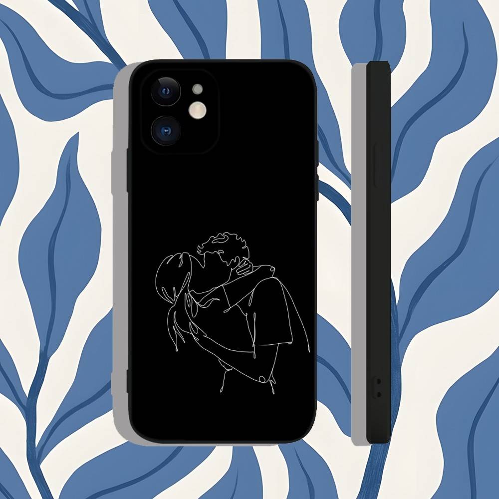 Minimalist Line Couple Hands   - Phone Cases That Fit Iphone 16E review and price